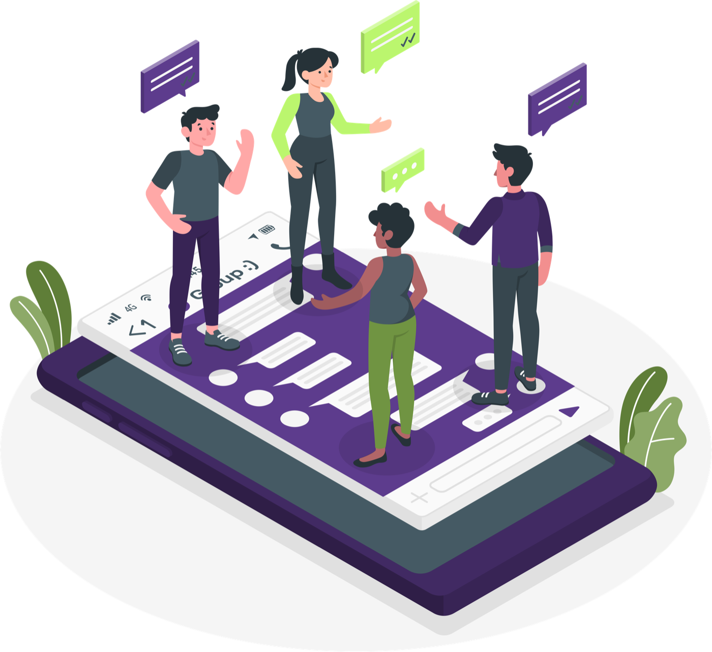 Illustration for chat-first UX limitations